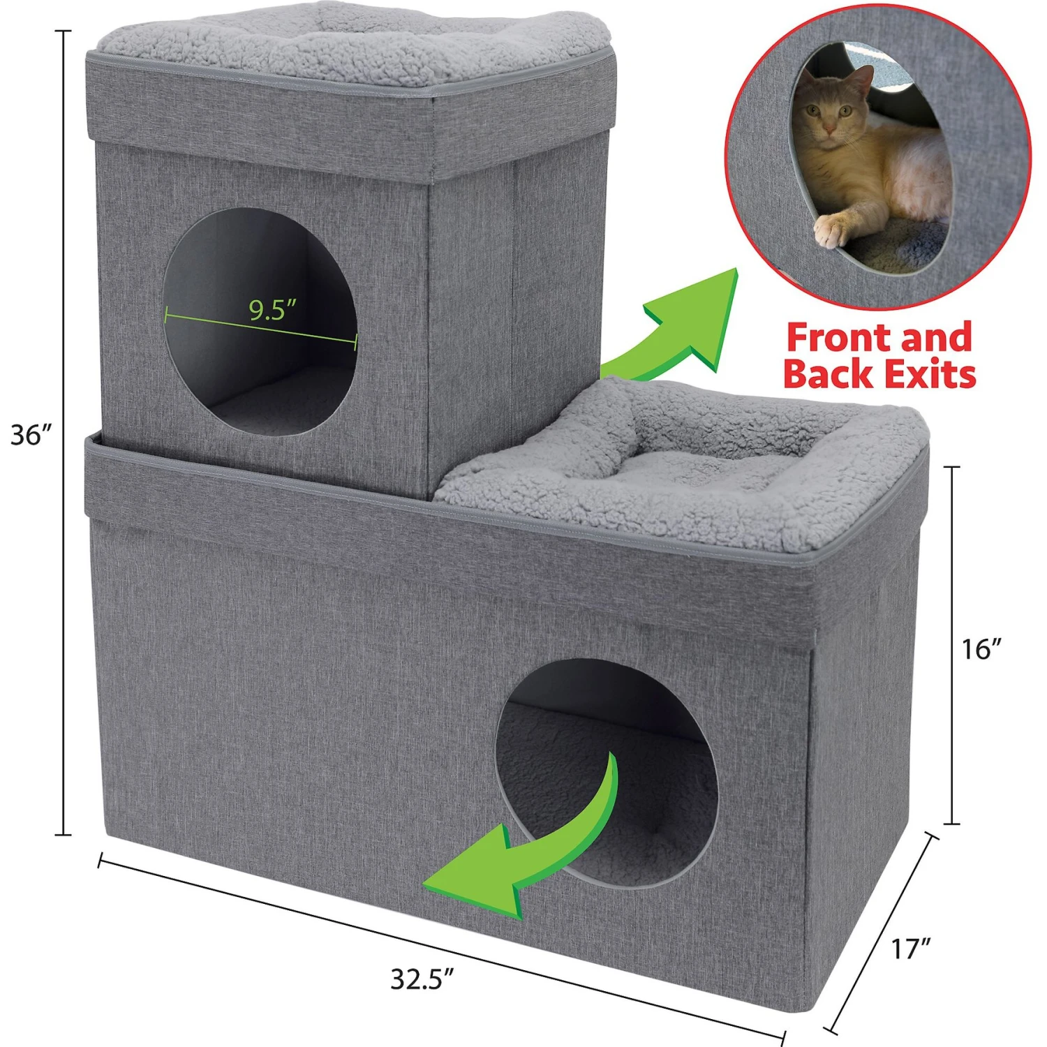 Kitty City Folding Cat Condo 4 Kitty City Folding Cat Condo - Image 2