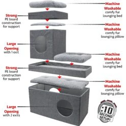 Kitty City Folding Cat Condo 9 Kitty City Folding Cat Condo -Cat Supplies 259292 PT4. AC SS1800 V1607025741