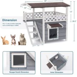 Petsfit Outdoor Cat House 9 Petsfit Outdoor Cat House -Cat Supplies 261505 PT2. AC SS1800 V1605664905