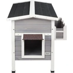 Petsfit Weatherproof Outdoor Cat House With Stairs 10 Petsfit Weatherproof Outdoor Cat House With Stairs -Cat Supplies 261514 PT2. AC SS1800 V1605665518
