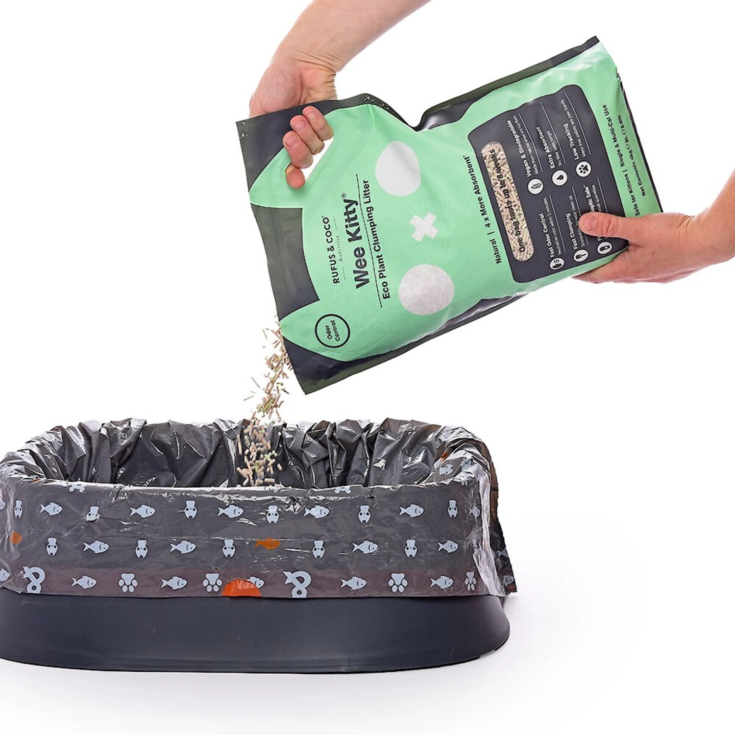 Rufus & Coco Wee Kitty Eco Plant Unscented Clumping Tofu Cat Litter 5 Rufus & Coco Wee Kitty Eco Plant Unscented Clumping Tofu Cat Litter - Image 3