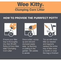 Rufus & Coco Wee Kitty Unscented Clumping Corn Cat Litter -Cat Supplies 261674 PT6. AC SS1800 V1605667021