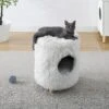 Sam's Pets Rocket 18-in Cat Tree Cylinder, White -Cat Supplies 261860 MAIN. AC SS1800 V1634934104