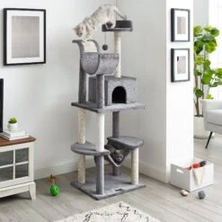 Sam's Pets Submarine 60-in Gray Hard Box Cat Tree, Gray 12 Sam's Pets Submarine 60-in Gray Hard Box Cat Tree, Gray -Cat Supplies 261902 PT1. AC SS1800 V1635093424