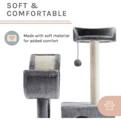 Sam's Pets Submarine 60-in Gray Hard Box Cat Tree, Gray 17 Sam's Pets Submarine 60-in Gray Hard Box Cat Tree, Gray -Cat Supplies 261902 PT6. AC SS1800 V1635015692