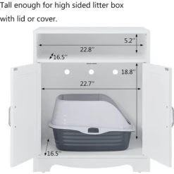 Unipaws Enclosed Cat Litter Box 11 Unipaws Enclosed Cat Litter Box -Cat Supplies 263521 PT2. AC SS1800 V1607563352