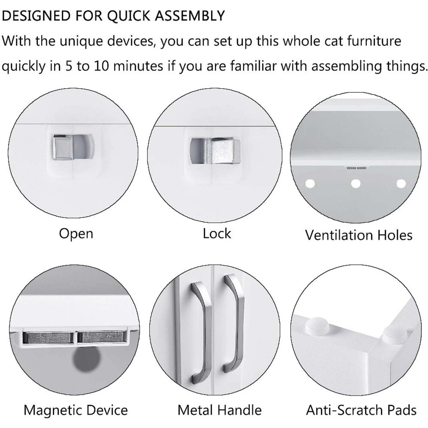 Unipaws Enclosed Cat Litter Box 7 Unipaws Enclosed Cat Litter Box - Image 5