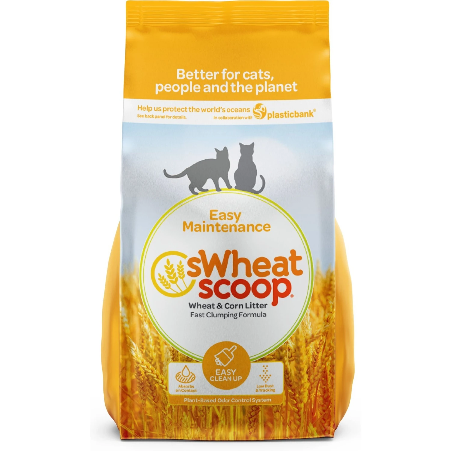 SWheat Scoop Easy Maintenance Clumping Wheat-Corn Cat Litter 3 SWheat Scoop Easy Maintenance Clumping Wheat-Corn Cat Litter