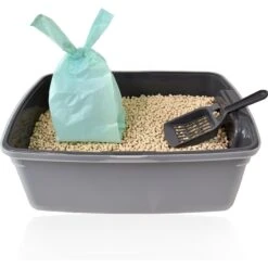 Doggie Walk Bags Sea Spray & Citrus Scented Tie Handle Cat Litter Bags, Multi Color, 72 Count -Cat Supplies 264761 PT5. AC SS1800 V1610755378