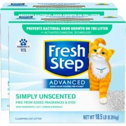 Fresh Step Advanced Simply Unscented Clumping Clay Cat Litter, 18.5-lb Box 17 Fresh Step Advanced Simply Unscented Clumping Clay Cat Litter, 18.5-lb Box -Cat Supplies 266344 PT6. AC SS1800 V1694455091