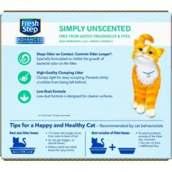 Fresh Step Advanced Simply Unscented Clumping Clay Cat Litter, 18.5-lb Box 18 Fresh Step Advanced Simply Unscented Clumping Clay Cat Litter, 18.5-lb Box -Cat Supplies 266344 PT7. AC SS1800 V1694464705