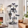 Yaheetech 79-in Plush Cat Tree & Condo, Dark Gray/White 1 Yaheetech 79-in Plush Cat Tree & Condo, Dark Gray/White -Cat Supplies 266560 MAIN. AC SS1800 V1691161727