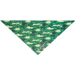 Frisco Green Camo Personalized Dog & Cat Bandana -Cat Supplies 267563 PT3. AC SS1800 V1623093485