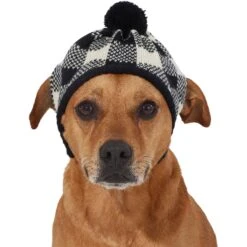 Frisco Plaid Dog & Cat Knitted Hat -Cat Supplies 267925 PT2. AC SS1800 V1628783226