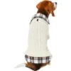 Frisco Cream Cable Knit Dog & Cat Sweater, White/Red Plaid 2 Frisco Cream Cable Knit Dog & Cat Sweater, White/Red Plaid -Cat Supplies 268057 MAIN. AC SS1800 V1628629892