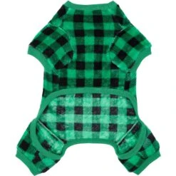 Frisco Dog & Cat Cozy Plush Fleece PJs, Green Plaid 13 Frisco Dog & Cat Cozy Plush Fleece PJs, Green Plaid -Cat Supplies 268517 PT4. AC SS1800 V1637682124