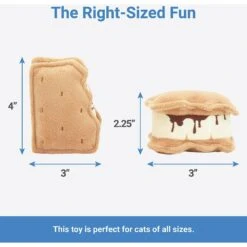 Frisco Camping S'mores Plush Cat Toy With Catnip, 2 Count -Cat Supplies 270983 PT1. AC SS1800 V1626368522