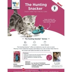 Doc & Phoebe's Cat Co. The Hunting Snacker Interactive Cat Treat Toy, Blue 18 Doc & Phoebe's Cat Co. The Hunting Snacker Interactive Cat Treat Toy, Blue -Cat Supplies 279341 PT7. AC SS1800 V1617398567