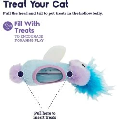Catstages Swat N Treat Fairy Kicker Cat Toy With Catnip, Purple -Cat Supplies 280192 PT1. AC SS1800 V1636509124