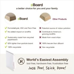 Way Basics ZBoard Paperboard Modern Enclosed Cat Litter Box -Cat Supplies 280425 PT7. AC SS1800 V1690291518