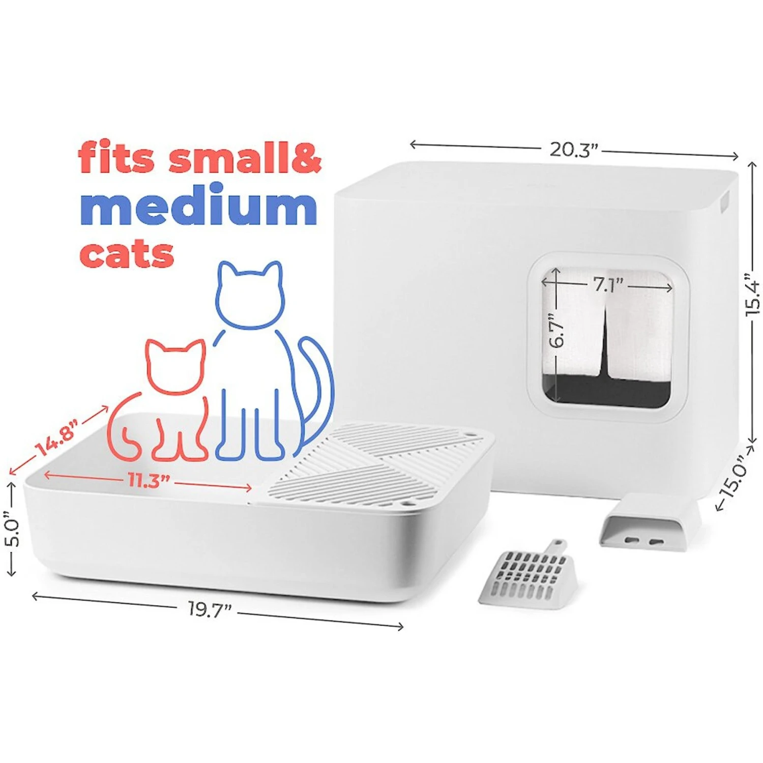 Meowy Studio Loo Enclosed Cat Litter Box Concealment 4 Meowy Studio Loo Enclosed Cat Litter Box Concealment - Image 2