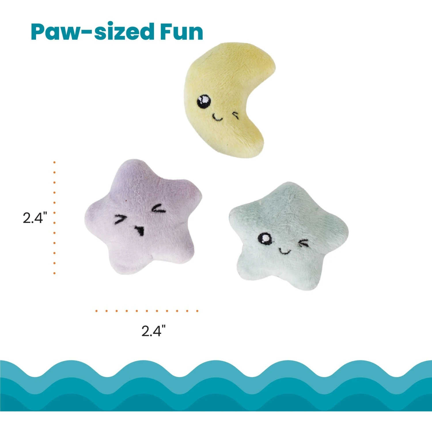 Catstages Toss 'N Twinkle Plush Cat Toy With Catnip, 3 Count 7 Catstages Toss 'N Twinkle Plush Cat Toy With Catnip, 3 Count - Image 5