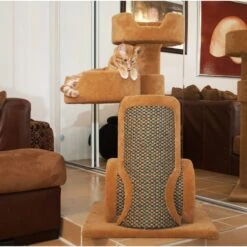 Royal Cat Boutique NANI-2 41-in Carpet Cat Tree, Neutral 14 Royal Cat Boutique NANI-2 41-in Carpet Cat Tree, Neutral -Cat Supplies 284942 PT4. AC SS1800 V1628571766