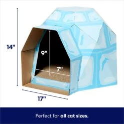 Frisco Igloo Cardboard Cat House -Cat Supplies 287293 PT1. AC SS1800 V1692019985