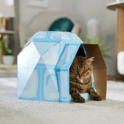 Frisco Igloo Cardboard Cat House -Cat Supplies 287293 PT4. AC SS1800 V1692035193