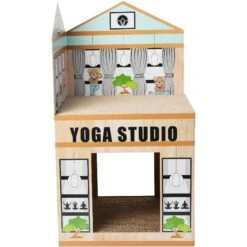 Frisco Yoga Studio Cardboard Cat House, 2-Story 8 Frisco Yoga Studio Cardboard Cat House, 2-Story -Cat Supplies 288965 PT2. AC SS1800 V1638291621