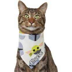 STAR WARS THE MANDALORIAN GROGU Chibi Print Personalized Dog & Cat Bandana -Cat Supplies 290170 PT2. AC SS1800 V1671228163