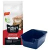 Frisco High Sided Cat Litter Box, Extra Large & World's Best Multi-Cat Unscented Clumping Corn Cat Litter 1 Frisco High Sided Cat Litter Box, Extra Large & World's Best Multi-Cat Unscented Clumping Corn Cat Litter -Cat Supplies 293046 MAIN. AC SS1800 V1619997135
