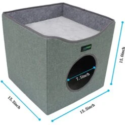 Jespet Foldable Cat Condo Bed 10 Jespet Foldable Cat Condo Bed -Cat Supplies 296189 PT1. AC SS1800 V1620222183