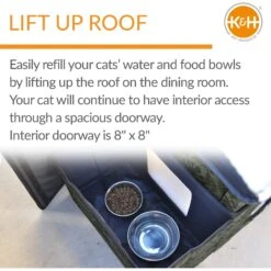 K&H Pet Products Unheated Two-Story Kitty House -Cat Supplies 296502 PT2. AC SS1800 V1635440481