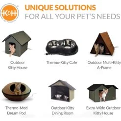 K&H Pet Products Unheated Two-Story Kitty House -Cat Supplies 296502 PT7. AC SS1800 V1635475063