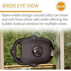 K&H Pet Products EZ Mount Bubble Pod Cat Window Perch 12 K&H Pet Products EZ Mount Bubble Pod Cat Window Perch -Cat Supplies 296522 PT2. AC SS1800 V1628200626
