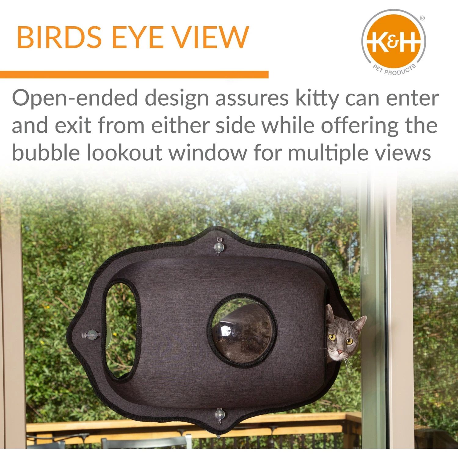 K&H Pet Products EZ Mount Bubble Pod Cat Window Perch 5 K&H Pet Products EZ Mount Bubble Pod Cat Window Perch - Image 3