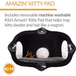 K&H Pet Products EZ Mount Bubble Pod Cat Window Perch 13 K&H Pet Products EZ Mount Bubble Pod Cat Window Perch -Cat Supplies 296522 PT3. AC SS1800 V1628200307