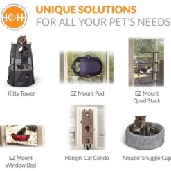 K&H Pet Products EZ Mount Bubble Pod Cat Window Perch 17 K&H Pet Products EZ Mount Bubble Pod Cat Window Perch -Cat Supplies 296522 PT7. AC SS1800 V1628199384