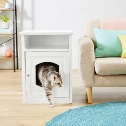 Frisco Decorative Side Table Cat Litter Box Cover & Frisco Open Top Cat Litter Box With Rim, Large 13 Frisco Decorative Side Table Cat Litter Box Cover & Frisco Open Top Cat Litter Box With Rim, Large -Cat Supplies 297992 PT4. AC SS1800 V1621306337