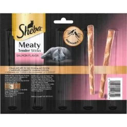 Sheba Meaty Tender Sticks Salmon Flavored Soft Adult Cat Treats & Frisco Plush, Teaser, Ball & Tunnel Variety Pack Cat Toy With Catnip -Cat Supplies 298508 PT2. AC SS1800 V1623201162