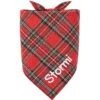 Frisco Tartan Plaid Embroidered Personalized Dog & Cat Bandana -Cat Supplies 301157 MAIN. AC SS1800 V1628011946