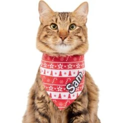 Frisco Fair Isle Personalized Dog & Cat Bandana 17 Frisco Fair Isle Personalized Dog & Cat Bandana -Cat Supplies 301357 PT7. AC SS1800 V1628100084