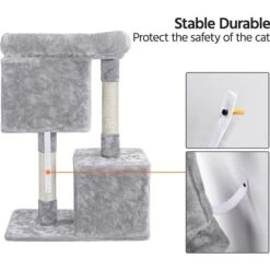Yaheetech 33.5-in Plush Cat Tree -Cat Supplies 306506 PT7. AC SS1800 V1624374158