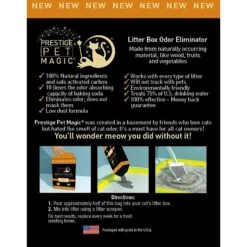 Prestige Pet Magic Natural Litter Box Odor Eliminator -Cat Supplies 306523 PT3. AC SS1800 V1625836593