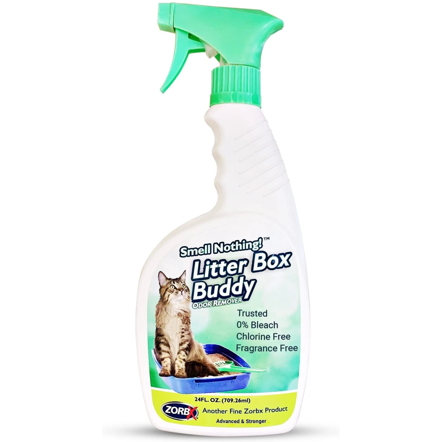 ZORBX Smell Nothing Litter Box Buddy Odor Remover, 24-oz Bottle 3 ZORBX Smell Nothing Litter Box Buddy Odor Remover, 24-oz Bottle
