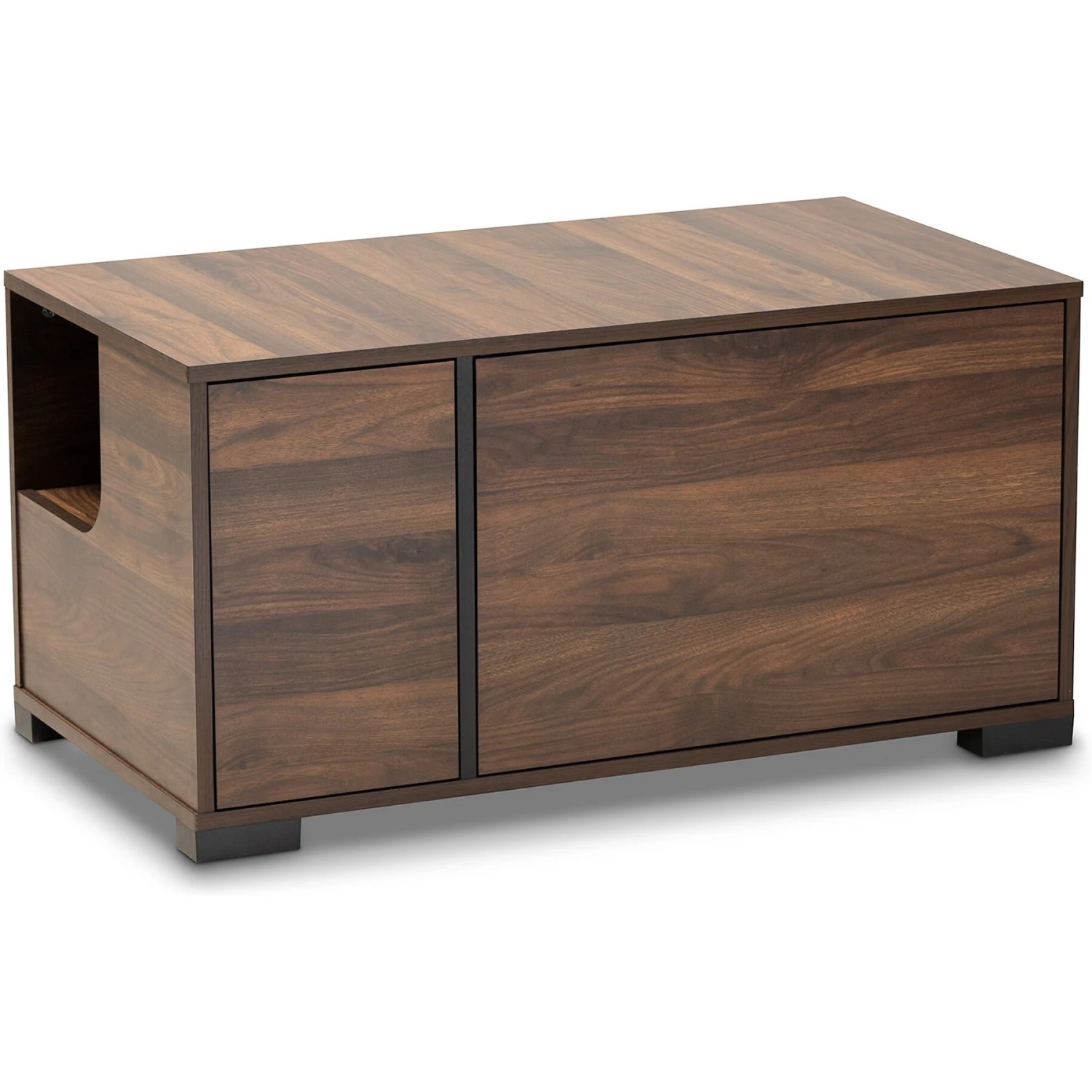 Baxton Studio Vere 2-Door Cat Litter Box Cover House 5 Baxton Studio Vere 2-Door Cat Litter Box Cover House - Image 3