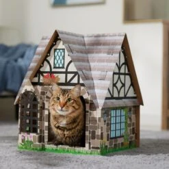 Frisco Tudor House Cardboard Cat House -Cat Supplies 308815 PT4. AC SS1800 V1696968878