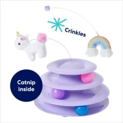 Frisco Unicorn & Rainbow Cat Tracks Cat Toy With Catnip -Cat Supplies 308891 PT2. AC SS1800 V1695760987
