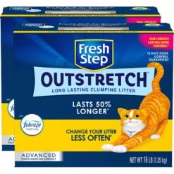 Fresh Step Outstretch Advanced Concentrated Febreze Freshness Scented Clumping Clay Cat Litter 17 Fresh Step Outstretch Advanced Concentrated Febreze Freshness Scented Clumping Clay Cat Litter -Cat Supplies 308951 PT6. AC SS1800 V1694463427